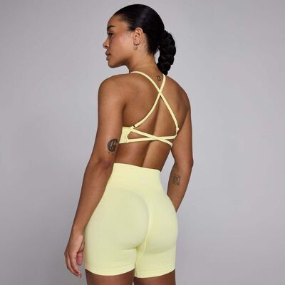 MyProtein MP Women's Lift Seamless Strappy Bra - Lemon - XS MyProtein MP Women's Lift Seamless Strappy Bra - Lemon - XS
