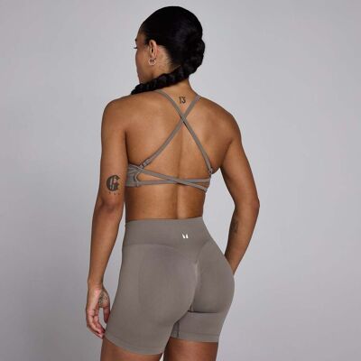 MyProtein MP Women's Lift Seamless Strappy Bra - Dark Truffle - XS MyProtein MP Women's Lift Seamless Strappy Bra - Dark Truffle - XS