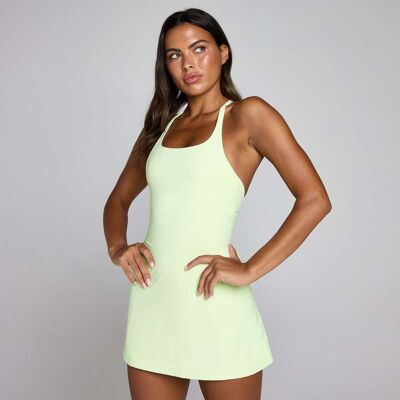 MyProtein MP Tempo Strappy Racerback Tennisklänning för kvinnor - Washed Lime - XL MyProtein MP Tempo Strappy Racerback Tennisklänning för kvinnor - Washed Lime - XL