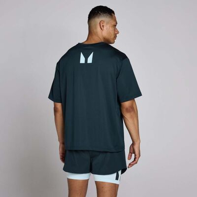 MyProtein MP Hybrid Oversized Mesh T-shirt för Män - Faded Blue - XL MyProtein MP Hybrid Oversized Mesh T-shirt för Män - Faded Blue - XL