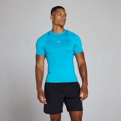 MyProtein MP Baselayer t-shirt med korta ärmar för män - Power Blue - XXXL MyProtein MP Baselayer t-shirt med korta ärmar för män - Power Blue - XXXL