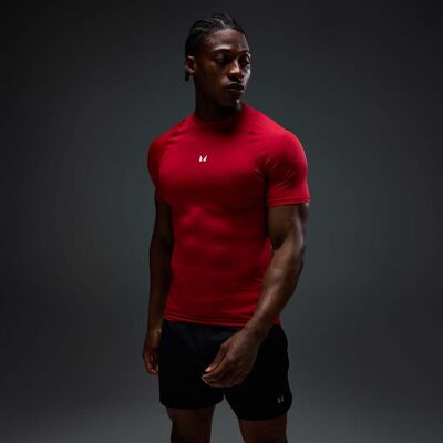 MyProtein MP Baselayer t-shirt med korta ärmar för män - Hero Red - S MyProtein MP Baselayer t-shirt med korta ärmar för män - Hero Red - S