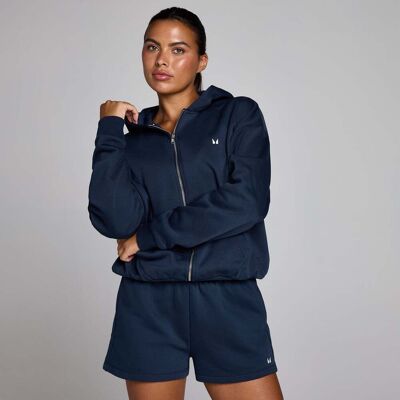 MyProtein MP Basics huvtröja med dragkedja för kvinnor - Midnight - M MyProtein MP Basics huvtröja med dragkedja för kvinnor - Midnight - M