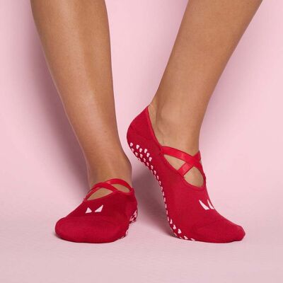 MyProtein MP Valentines Ballet Halkfria Sockor (2-pack) - Rosröd/Blush - UK 12-14 MyProtein MP Valentines Ballet Halkfria Sockor (2-pack) - Rosröd/Blush - UK 12-14