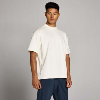 MyProtein MP Hybrid Built For Performance grafisk t-shirt för män - Vintage White - L MyProtein MP Hybrid Built For Performance grafisk t-shirt för män - Vintage White - L