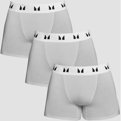 MP Boxers för män (3-pack) Grå/Vit - XXL MP Boxers för män (3-pack) Grå/Vit - XXL