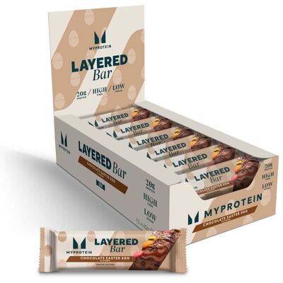 MyProtein 6 Layer Protein Bar - 12 x 60g - Chocolate Easter Egg MyProtein 6 Layer Protein Bar - 12 x 60g - Chocolate Easter Egg