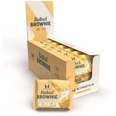 MyProtein Baked Brownie - 12 x 75g - White Chocolate Chunk MyProtein Baked Brownie - 12 x 75g - White Chocolate Chunk