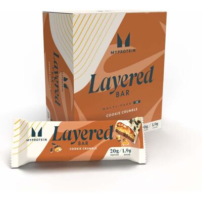 MyProtein Layered Protein Bar - Cookie Crumble - 6 x 60g MyProtein Layered Protein Bar - Cookie Crumble - 6 x 60g