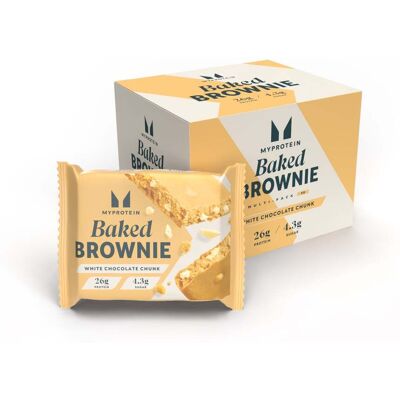 MyProtein Baked Brownie - 6 x 75g - White Chocolate Chunk MyProtein Baked Brownie - 6 x 75g - White Chocolate Chunk