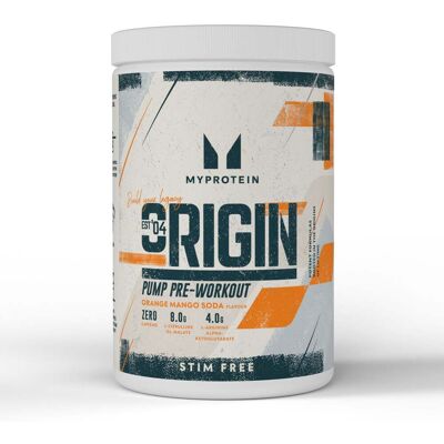 MyProtein Origin Stim-Free Pre-Workout - Apelsin Mango Soda MyProtein Origin Stim-Free Pre-Workout - Apelsin Mango Soda