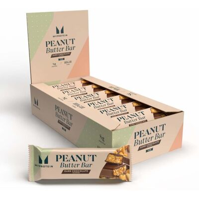 Myvegan Jordnötssmörbar - 12 x 35g Vegansk proteindel - Mörk chokladsmak Myvegan Jordnötssmörbar - 12 x 35g Vegansk proteindel - Mörk chokladsmak
