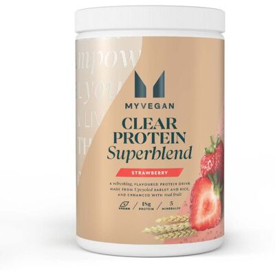 Myvegan Clear Protein Superblend - 20servings - Strawberry Myvegan Clear Protein Superblend - 20servings - Strawberry