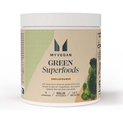 Myvegan Green Superfoods - 50 portioner - Stöder matsmältningen Myvegan Green Superfoods - 50 portioner - Stöder matsmältningen