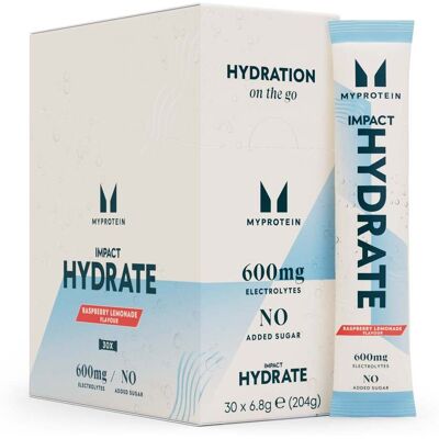 MyProtein Impact Hydrate Stick Packs - 30 x 6.8g - Ny - Raspberry Lemonade MyProtein Impact Hydrate Stick Packs - 30 x 6.8g - Ny - Raspberry Lemonade