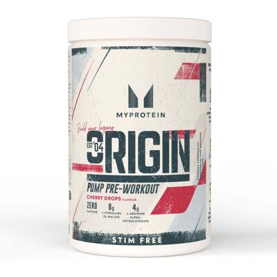 MyProtein Origin Stim-Free Pre-Workout - 630G - 30servings - Cherry Drops MyProtein Origin Stim-Free Pre-Workout - 630G - 30servings - Cherry Drops