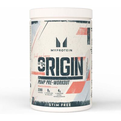 MyProtein Origin Stim-Free Pre-Workout - 600G - 30servings - Peach Rings MyProtein Origin Stim-Free Pre-Workout - 600G - 30servings - Peach Rings