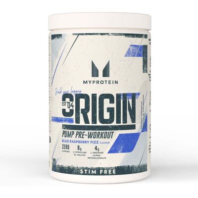 MyProtein Origin Stim-Free Pre-Workout - 600G - 30servings - Blue Raspberry Fizz MyProtein Origin Stim-Free Pre-Workout - 600G - 30servings - Blue Raspberry Fizz