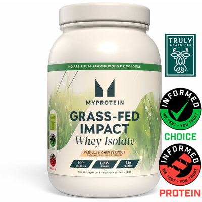 MyProtein Isolatprotein - Impact Whey Isolate - 1KG - 33servings - Vanilla Honey (Grass-Fed, Naturally Sweetened) MyProtein Isolatprotein - Impact Whey Isolate - 1KG - 33servings - Vanilla Honey (Grass-Fed, Naturally Sweetened)