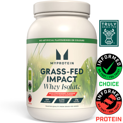 MyProtein Isolatprotein - Impact Whey Isolate - 1KG - 33servings - Wild Strawberry (Grass Fed, Naturally Sweetened) MyProtein Isolatprotein - Impact Whey Isolate - 1KG - 33servings - Wild Strawberry (Grass Fed, Naturally Sweetened)