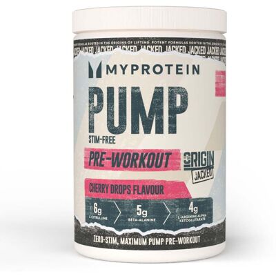 MyProtein Origin Jacked Pump - 25 SERVINGS - 625g - Cherry Drops MyProtein Origin Jacked Pump - 25 SERVINGS - 625g - Cherry Drops