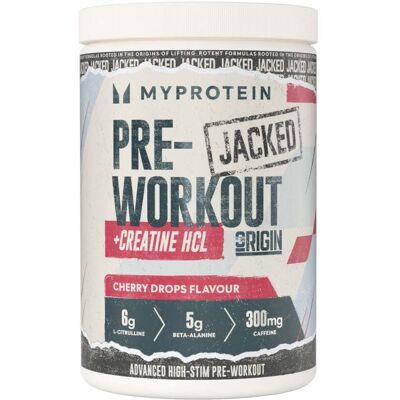 MyProtein Origin Jacked Pre-Workout - 650G - 25servings - Cherry Drops MyProtein Origin Jacked Pre-Workout - 650G - 25servings - Cherry Drops