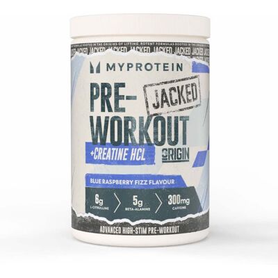 MyProtein Origin Jacked Pre-Workout - 650G - 25servings - Blue Raspberry Fizz MyProtein Origin Jacked Pre-Workout - 650G - 25servings - Blue Raspberry Fizz