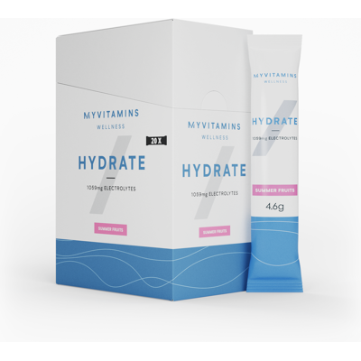 Myvitamins Hydrate Elektrolytpulver - 90G - 20servings - Summer Berries Myvitamins Hydrate Elektrolytpulver - 90G - 20servings - Summer Berries