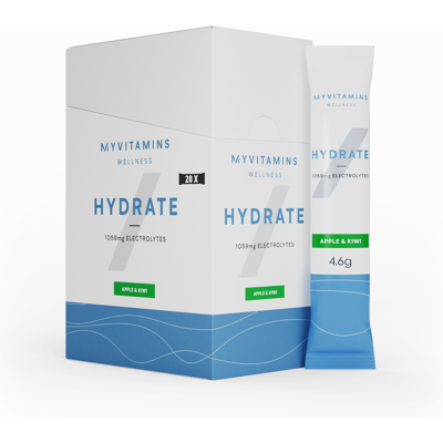 Myvitamins Hydrate Elektrolytpulver - 90G - 20servings - Apple & Kiwi Myvitamins Hydrate Elektrolytpulver - 90G - 20servings - Apple & Kiwi
