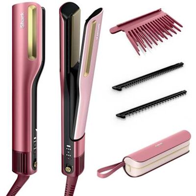 Shark SilkiPro Straight plattång + hårtork i ett verktyg med värmebeständig förvaringsväska i Rosa HT401EUPK av SharkNinja Shark SilkiPro Straight plattång + hårtork i ett verktyg med värmebeständig förvaringsväska i Rosa HT401EUPK av SharkNinja