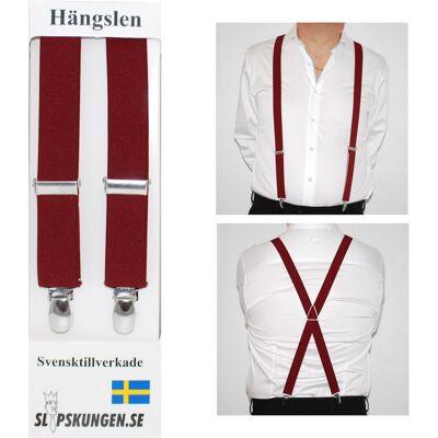 Slipskungen Svenska hängslen Smala Vinröda Slipskungen Svenska hängslen Smala Vinröda