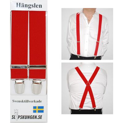 Slipskungen Svenska hängslen Breda Röda Slipskungen Svenska hängslen Breda Röda