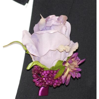 Slipskungen Corsage Ros Lila Slipskungen Corsage Ros Lila