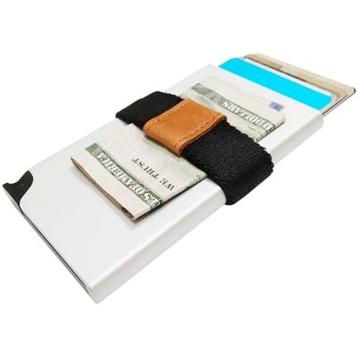Slipskungen Korthållare Safecard Silver med band Slipskungen Korthållare Safecard Silver med band