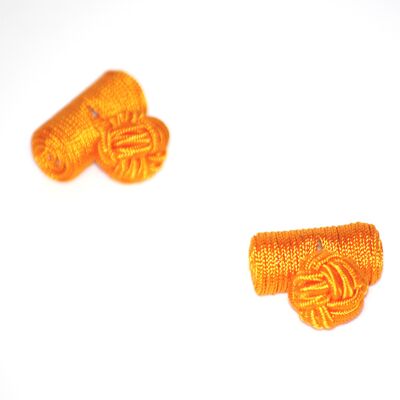 Slipskungen Manschettknopar cylinder orange Slipskungen Manschettknopar cylinder orange