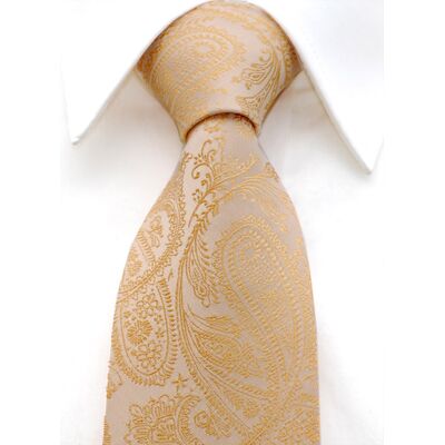 Slipskungen Slips 85 mm Paisley Guld Slipskungen Slips 85 mm Paisley Guld