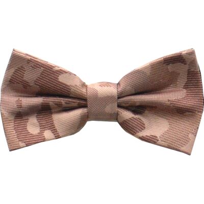 Slipskungen Knuten fluga mönstrad Camo Brun-beige Slipskungen Knuten fluga mönstrad Camo Brun-beige