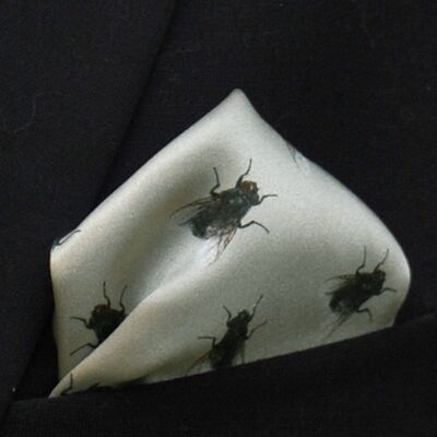 Slipskungen Bröstnäsduk med flugor Slipskungen Bröstnäsduk med flugor