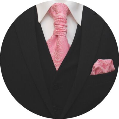 Slipskungen Kravattset Paisley Rosa Slipskungen Kravattset Paisley Rosa