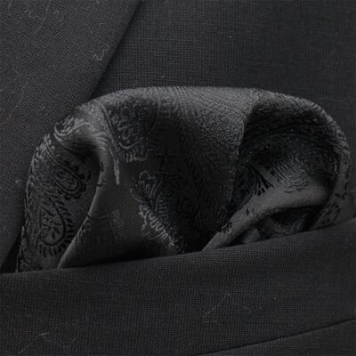 Slipskungen Bröstnäsduk Paisley Svart Slipskungen Bröstnäsduk Paisley Svart
