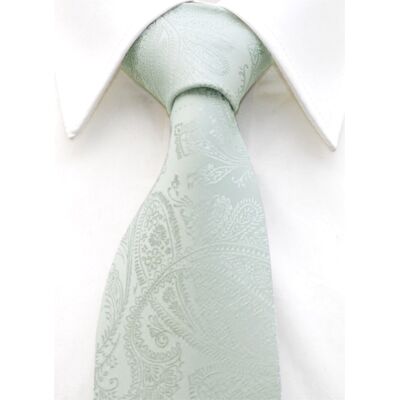 Slipskungen Slips 85 mm Paisley Silvergrå Slipskungen Slips 85 mm Paisley Silvergrå