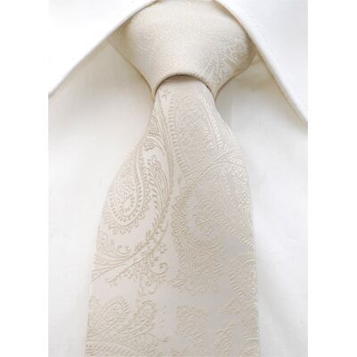 Slipskungen Slips 85 mm Paisley Ivory Slipskungen Slips 85 mm Paisley Ivory