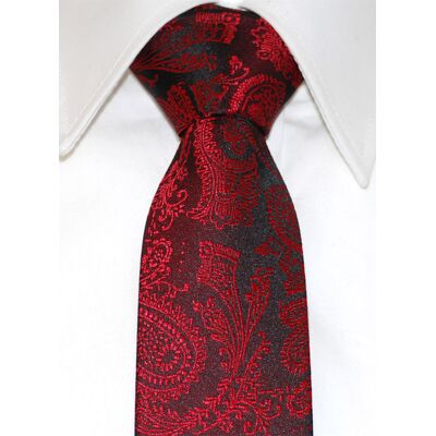 Slipskungen Slips 60 mm Paisley Röd Slipskungen Slips 60 mm Paisley Röd