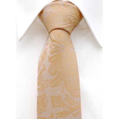 Slipskungen Slips 60 mm Paisley Guld Slipskungen Slips 60 mm Paisley Guld