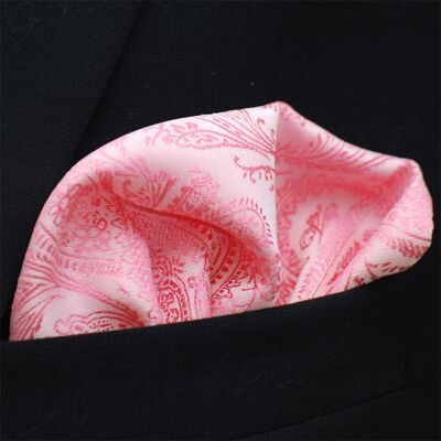Slipskungen Bröstnäsduk Paisley Rosa Slipskungen Bröstnäsduk Paisley Rosa