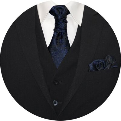 Slipskungen Kravattset Paisley Marin Slipskungen Kravattset Paisley Marin
