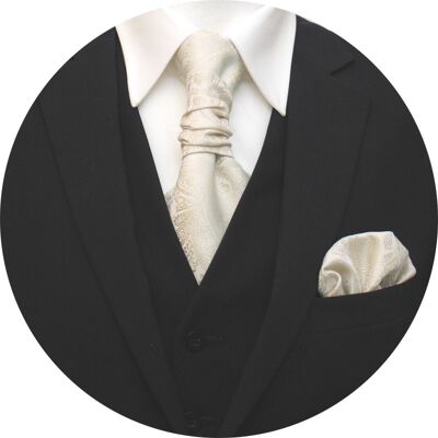Slipskungen Kravattset Paisley Ivory Slipskungen Kravattset Paisley Ivory