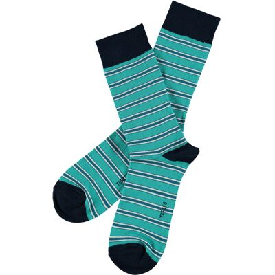 Slipskungen Herrstrumpor STRIPE Aqua herrklader Slipskungen Herrstrumpor STRIPE Aqua herrklader