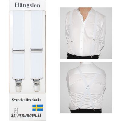 Slipskungen Svenska hängslen Smala Vita Slipskungen Svenska hängslen Smala Vita