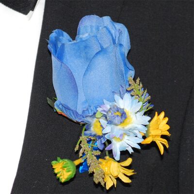 Slipskungen Corsage Ros Blå Slipskungen Corsage Ros Blå